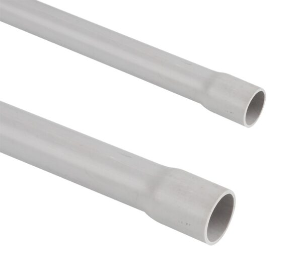 PVC Тръба с муфа съединяваща негорима гладка твърда 16 мм 3 метра на производител Mutlusan. - Негорими тръби
