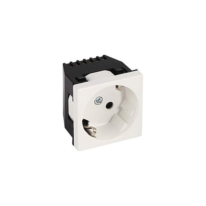 Контакт Mutlusan заема 2 модула 45х45мм 2P+E 16А 250V бял.