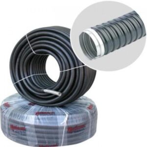 Метална гъвкава тръба от галванизирана стомана с PVC покритие 11 мм 50 метра IP 68 производител Mutlusan.