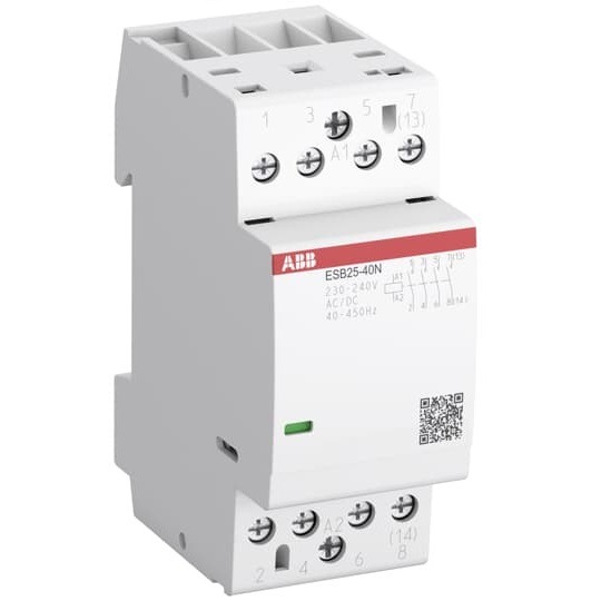 Инсталационен контактор 25А ESB25-40N-06 на производител ABB. - Ел апаратура, Контактори