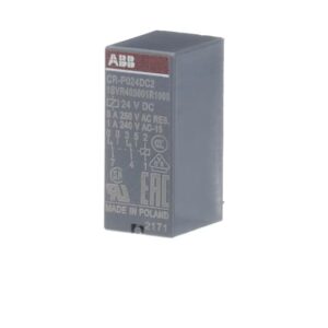 Щепселно интерфейсно реле 2 c/o (SPDT), A1-A2=24VDC 250V/8A на производител ABB.