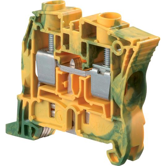 Винтова клема от серията SNK модел ZS16-PE жълто-зелена на производител АBB. - Кабелни накрайници, Клеми