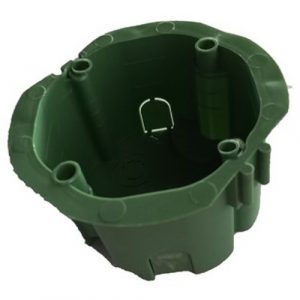 Съединителна конзолна кутия без винтове без капак полипропилен Ф70 мм H45 мм зелена на производител LB Light. - Електрически табла, конзолни, Кутии