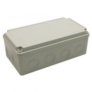 PVC Разклонителна кутия за външен монтаж IP44 120х225х80 мм сива с непрозрачен капак на производител Bemis.