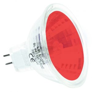 Халогенна крушка LB Light 50W, фасунга G5.3 MR16, 12V, червена