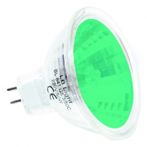 Халогенна крушка LB Light 50W, фасунга G5.3 MR16, 12V, зелена