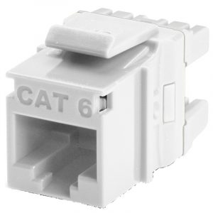 Конектор, жак F женски неекраниран за LAN мрежови кабел RJ45 CAT6 на производител LB Light.