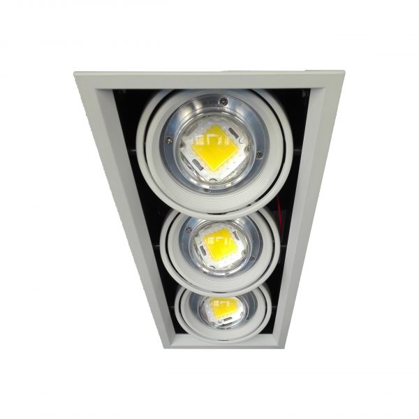 Спот за вграждане LB Light 230V, 3x20NW COB LED, 40W, 7200lm, 4500K - Осветление, Спотове