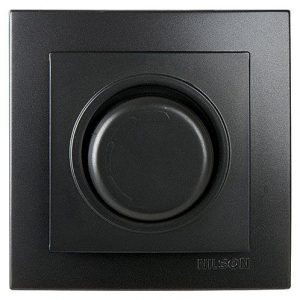 Димер Nilson Thor черен металик, 10А, 600W, IP20