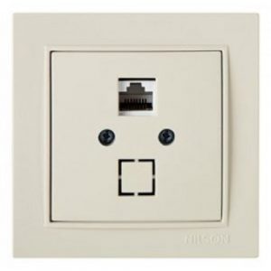 Компютърна розетка Nilson Thor крем, 10А, RJ45, CAT6, IP20