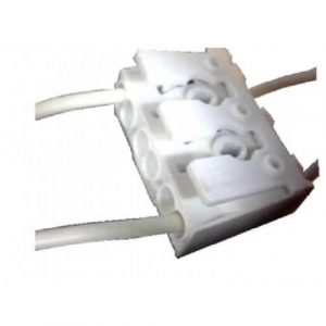 PVC Лустер клема на клипс 3 линии 3W 6A за проводник със сечение 1,5-6 мм2 на производител LB Light.