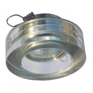 Халогенна луна кръгла LB Light хром, G5.3 max50W, 220V, алуминиева основа