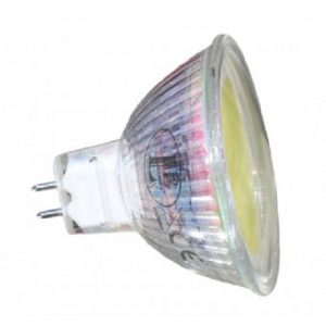 LED крушка DC 12V, фасунга G5.3 MR16, мощност 2.5W, 6500К студена светлина, произовдител LB Light.