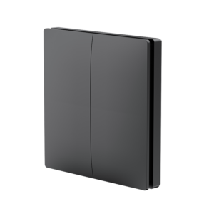 RF кинетичен двуканален ключ, черен, IP65