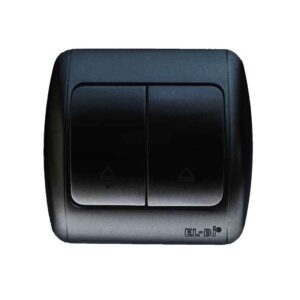 Двоен ключ 10A 250V IP20 ELBI Zirve Fix черен