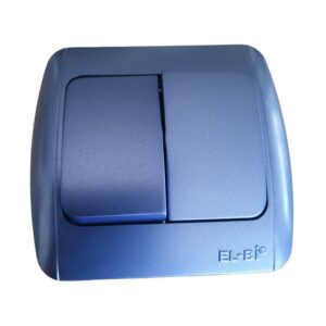 Двоен ключ ELBI Zirve син 10A 230V IP20