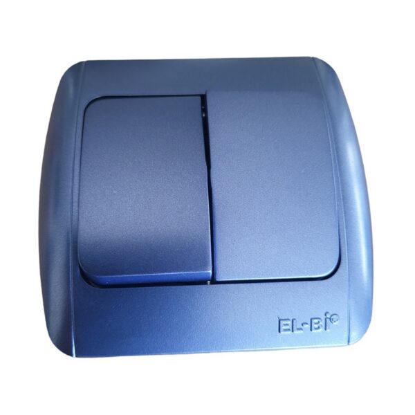 Двоен ключ ELBI Zirve син 10A 230V IP20