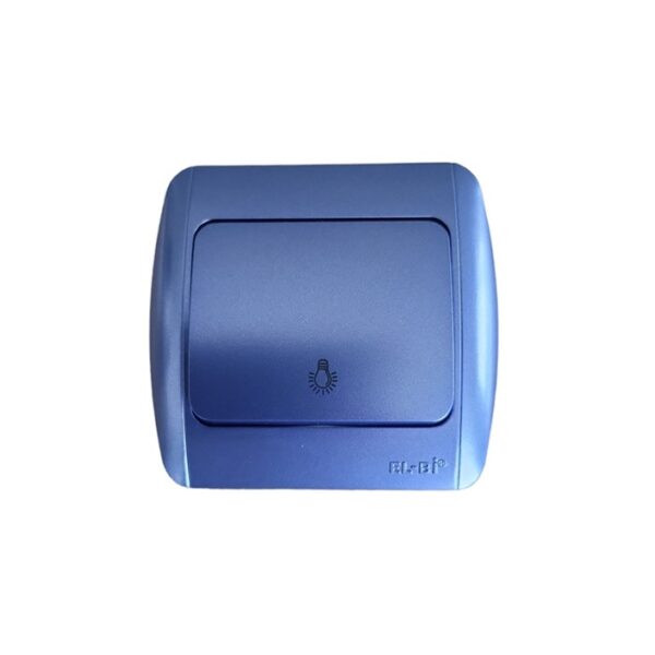 Стълбищен бутон ELBI Zirve син 10A 230V IP20