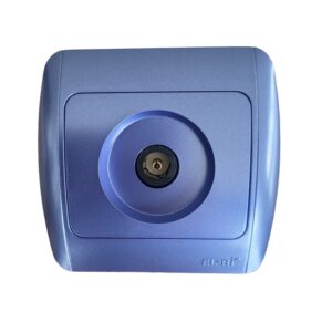 Телевизионна розетка ELBI Zirve синя IP20