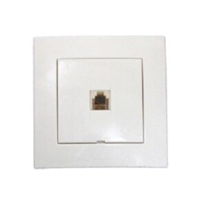 Телефонна розетка ELBI NEO бяла RJ11 cat3 T568A/B
