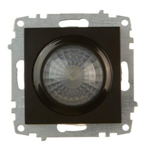 Ключ със сензор модул механизъм и капак без рамка ELBI Zena Platin черен