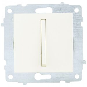 Ключ единичен модул механизъм и капак без рамка крем на Ovivo серия Slim