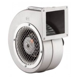 Центробежен вентилатор с алуминиев корпус BVN BDRAS-120-60. Дебитът на вентилатора може да се регулира с подходящ електронен регулатор.