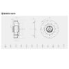 Чертеж на Центробежен вентилатор BACKWARD CURVED BVN 80W BDRKF_180