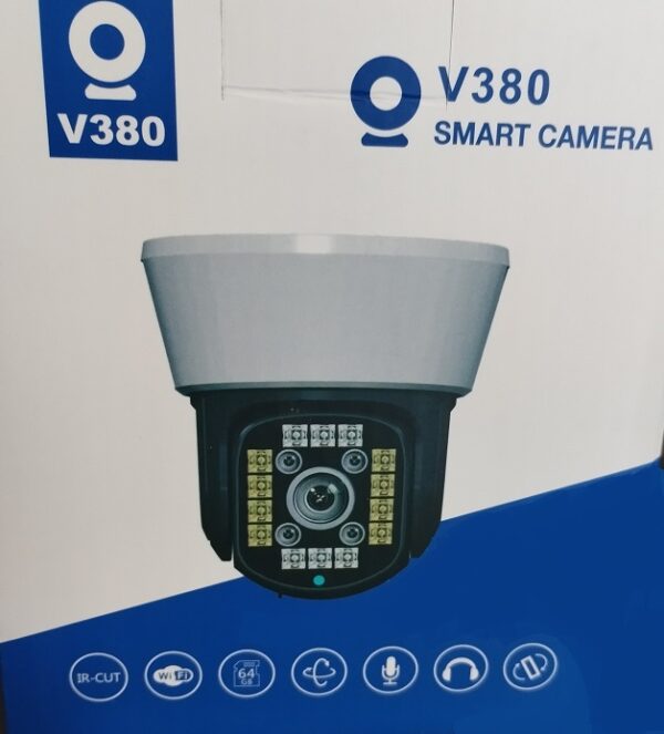 Smart WiFi камера за таванен монтаж със захранване, запис на карта до 128G и облачно съхранение