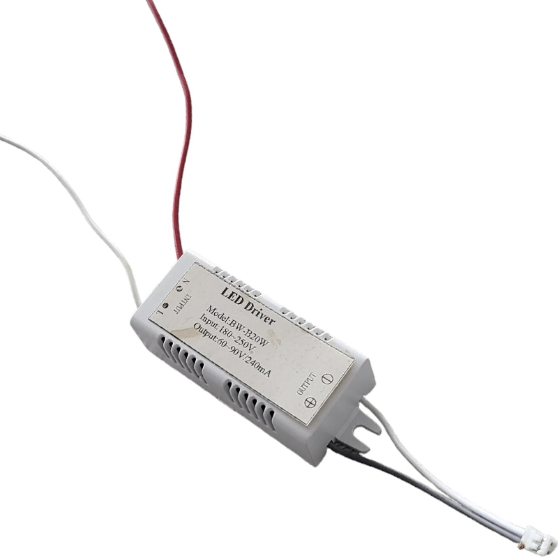 Лед драйвер 180–250VAC към 60–90VDC / 240mA, max 20W, стабилизирано захранване за LED осветителни тела и панели