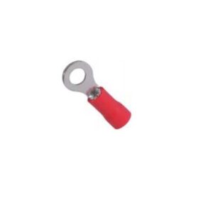 Пакет Кабелен накрайник с изолация с ухо M5 0.5-1.5мм2, червен, 100 броя на производител LB Light.
