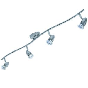 Осветително тяло LB Light спот хром сатен фасунга 4 x GU10, макс 50W, 220V, 50Hz – модерен дизайн за ефективно осветление на интериори.