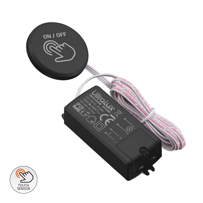 Тъч сензор за скрит монтаж с ON/OFF функция 1200W/600W IP20