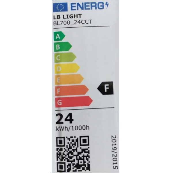 Енергиен клас Лед панел 24W 2400lm 3CCT IP44 295мм