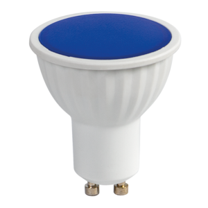 Лед светодиоднa лампа луничка 5W, GU10, синя светлина, 220V