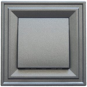 Единичен ключ с лед подсветка 10А 250V IP21 LB Light Classic черен графит