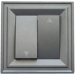 Ключ жалузи LB Light Classic черен графит 10А 220V IP21