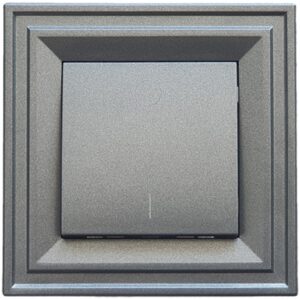 Ключ двуполюсен L+N LB Light Classic черен графит 16А 250V