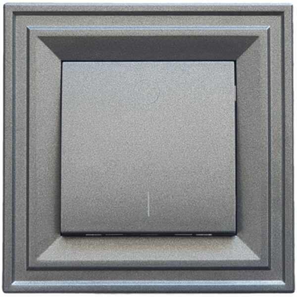 Ключ двуполюсен L+N LB Light Classic черен графит 16А 250V