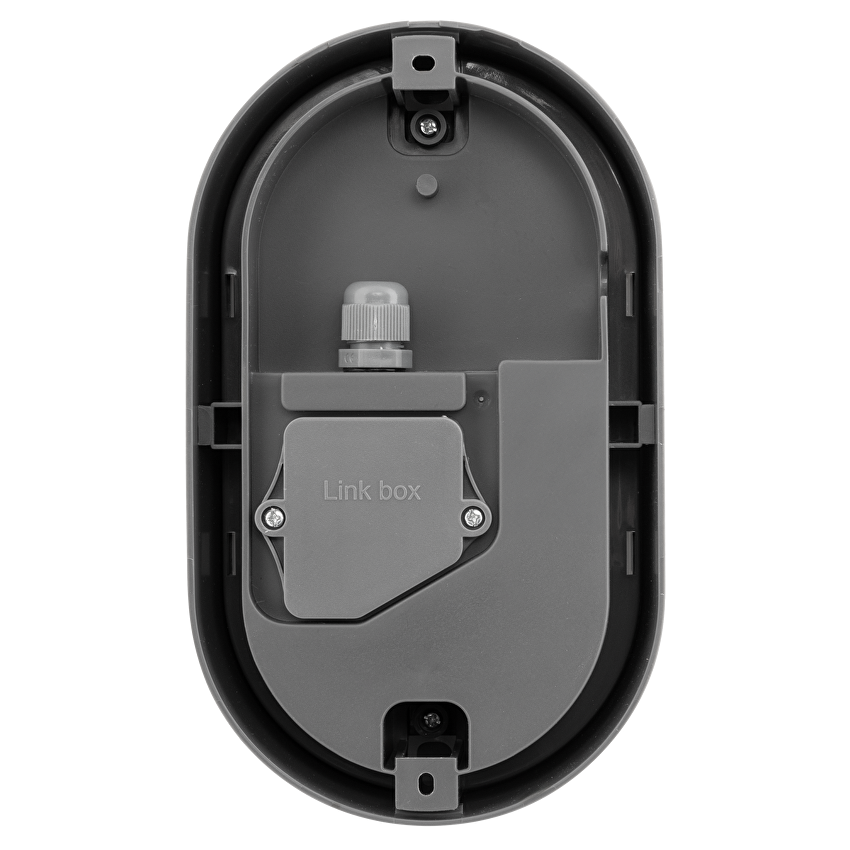 Лед плафониера елипса Dublin сива 15W, 220V, 4000K, 1550lm, IP65