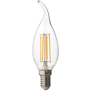 Лед крушка димираща filament 4W E14 4200K неутрална светлина, 400lm, 220V