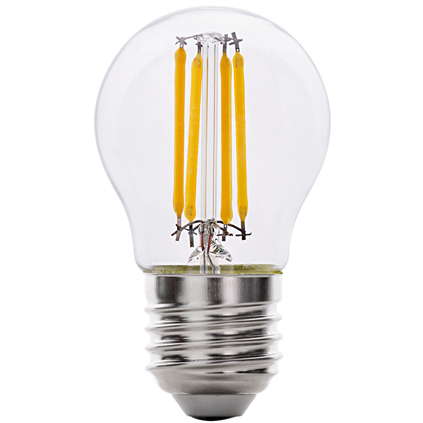 Лед димираща крушка топка filament 4W, E27, 4200K неутрална светлина, 400lm, 220V