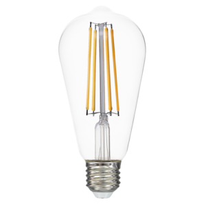 Лед крушка filament 12W, E27, ST64, 4000K неутрална светлина, 1500lm, 220V