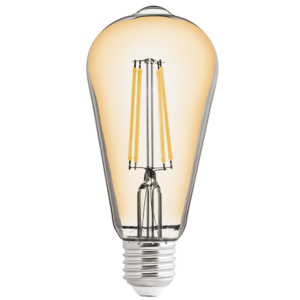 Лед COB димираща крушка filament 8W, E27, ST64, 2500K топла светлина, 900lm, 220V