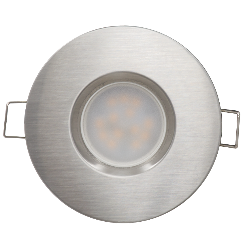 Лед луна за вграждане Night sky сатиниран никел, 6.5W, 2700K топла светлина, 480lm, 220V, степен на защита IP44