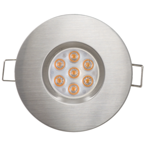 Лед луна за вграждане Night sky сатиниран никел, 6.5W, 2700K топла светлина, 560lm, 220V, степен на защита IP44
