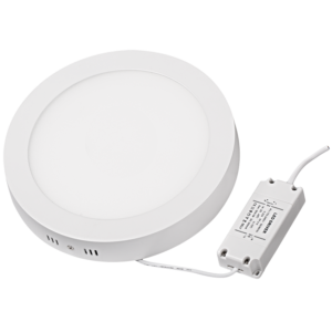 Лед панел кръг за открит монтаж 12W, топла светлина 2700K, 220V, 900lm, степен на защита IP20