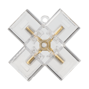 Свързващ X модул за Лед линейно тяло Hexagon 90° 2 пина