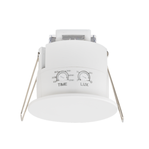 Микровълнов сензор за движение и присъствие за вграждане, 360°, 1200W/600W, 4м, IP54, бял