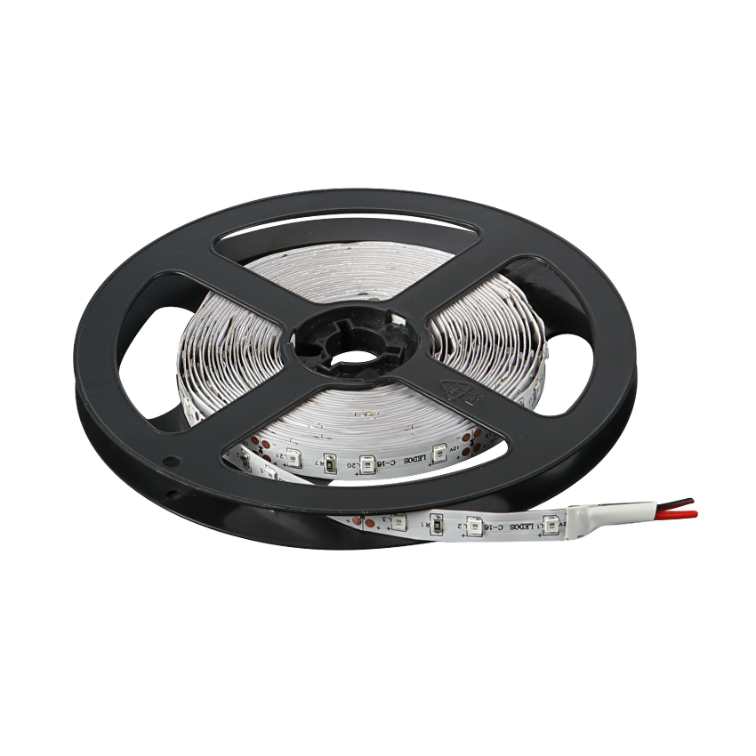 Лед лента 4.8W/m червена 12V SMD2835 60 LEDs/m IP20 5 метра